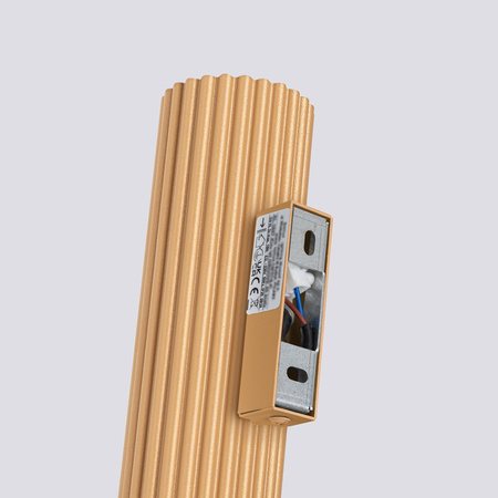 Lampa Ścienna Kinkiet Reflektor Tuba Spot 2x GU10 Złota Karbon Deep Space SL.1651 Sollux