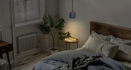 Lampa Sufitowa Wisząca Dekoracyjna GU10 Zwis Niebieski Lastryko Decor Ledvance