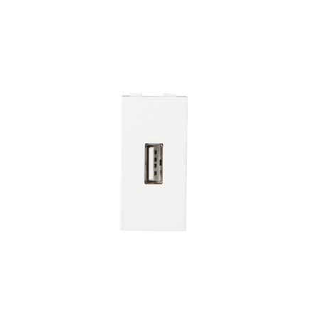 Gniazdo USB Prostokątne do Szafy Białe BIURO Kanlux