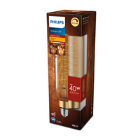 Żarówka LED E27 T65 7W = 40W 470lm 1800K Ciepła Filament Bursztynowa PHILIPS Ściemnialna
