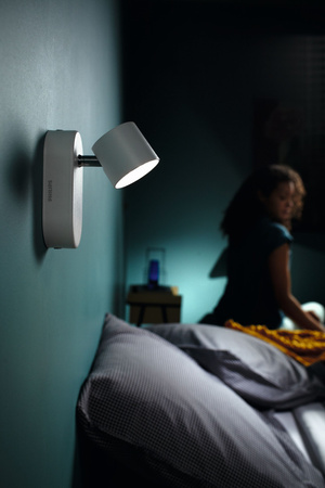 Lampa Ścienna Kinkiet LED 4.5W 500lm 2700K Biała Star Philips