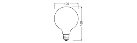 Żarówka LED G125 E27 11W = 100W 1521lm 4000K Neutralna 300° Value ClassLedvance
