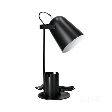 Lampka Biurkowa Oprawa Stołowa Regulowana E27 Czarna Rolig Kobi