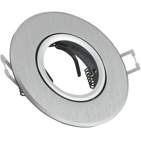 Oprawa Sufitowa Ruchoma Okrągła Podtynkowa WEST OPAL Srebrna GOLDLUX (Polux)