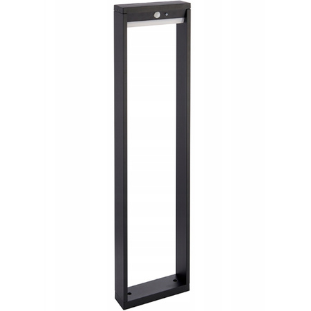 Lampa Solarna Ogrodowa LED Stojąca Ozdobna Słupek Czujnik Ruchu i Zmierzchu IP54 4000K