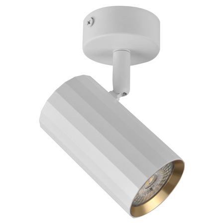 Oprawa Ścienno-Sufitowa Reflektor Punktowy GU10 Biała Złota NICEA Sanico Goldlux