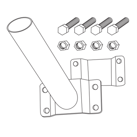 Uchwyt do Lamp Ulicznych z Zestawem Montażowym Czarny Sanico Goldlux
