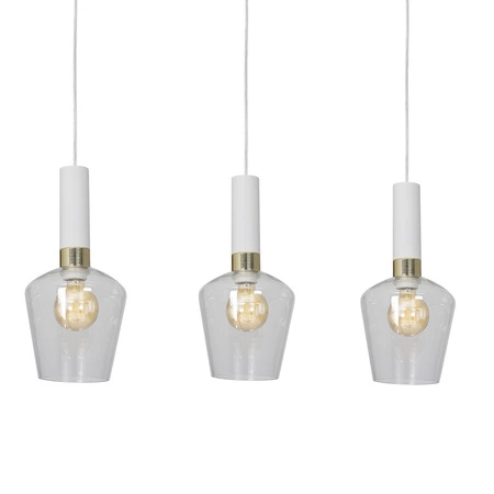 Lampa wisząca biała MiLAGRO ROMA WHITE 3x E27