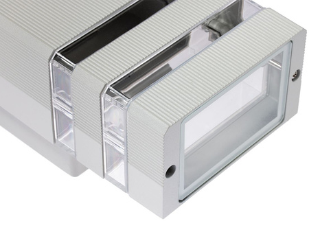 Kinkiet ogrodowy elewacyjny INEZ Szary GU10 ALUMINIUM IP54