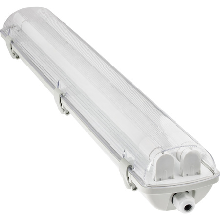 Oprawa Hermetyczna Pyłoszczelna 60cm 2xT8 G13 IP65 + Świetlówki LED 9W 6500K Lumiled