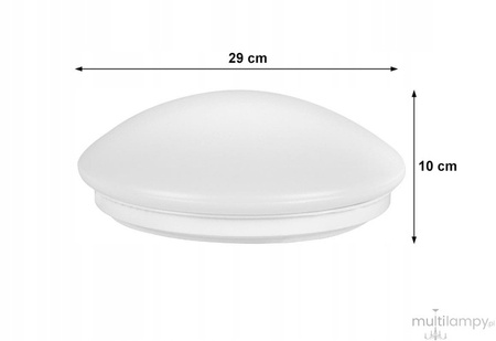 Plafon Lampa Oprawa Sufitowa 2x E27 Natynkowy z Czujnikiem Ruchu Okrągły Biały LOBO Masterled