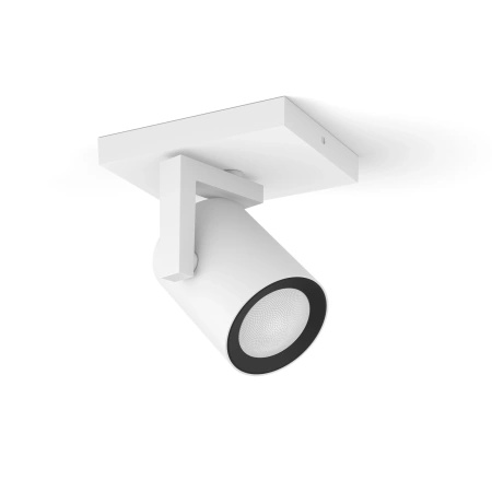 Lampa Ścienna Sufitowa LED Reflektor 4.2W 400lm IP20 White and Color Ambiance RGB + TW Biała Inteligentna SMART Zigbee Bluetooth Argenta Philips HUE