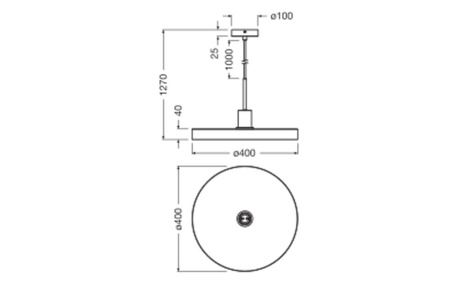 Lampa Sufitowa Wisząca Dekoracyjna E27 Zwis Czarny Brązowy Decor Ledvance