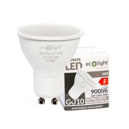 Żarówka LED GU10 10W 900lm 4000K Neutralna 120°