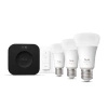 3x Żarówka LED E27 A60 8.1W = 75W 1100lm CCT + RGB SMART Inteligentna Bluetooth ZigBee White and Color Ambiance + Mostek Bridge PRO + Regulator Pilot Philips HUE