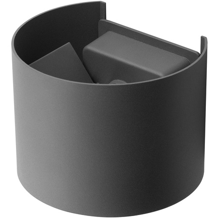 Kinkiet Ogrodowy Elewacyjny LED G9 Regulowany Okrągły Góra Dół Grafit PYXIS LUMILED