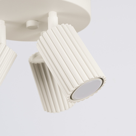 Lampa Sufitowa Plafon Tuba Spot 3x GU10 Beżowa Karbon Deep Space SL.1601 Sollux