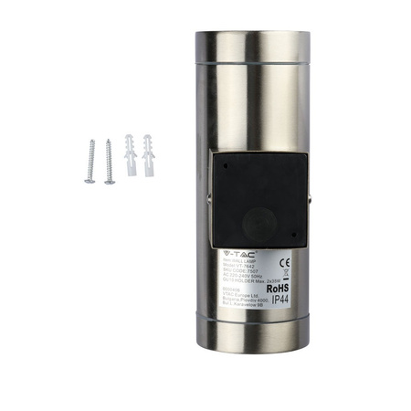 Lampa Ogrodowa Oprawa Elewacyjna Kinkiet GU10 IP44 Góra/Dół Srebrny VT-7642 V-TAC