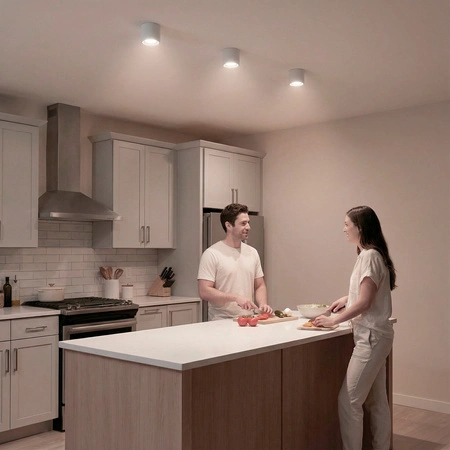 Oprawa HALOGENOWA Natynkowa SUNLA Tuba Gx53 LED Spot Kinkiet Sufitowa Walec Biały LUMILED