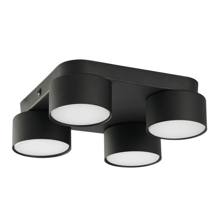 Lampa Sufitowa Natynkowa SPACE BLACK Plafon Czarna Nowoczesna 4xGX53 3401 TK Lighting