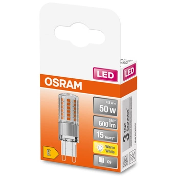 Żarówka LED G9 KAPSUŁKA 4,8W = 50W 600lm 2700K Ciepła 300° OSRAM STAR