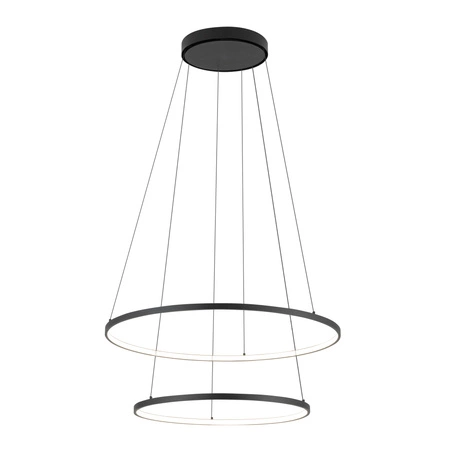 Lampa Sufitowa Wisząca LED 35W 1200lm 3000K Ciepła Czarna Nowoczesna CIRCOLO LED 10814 Nowodvorski