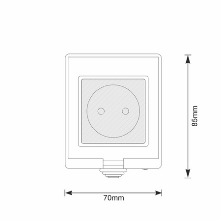 Inteligentne Gniazdo Natynkowe Zewnętrzne Wifi SMART Tuya IP55 16A