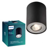 Oprawa Natynkowa Lampa Sufitowa GU10 Czarna Pillar Philips