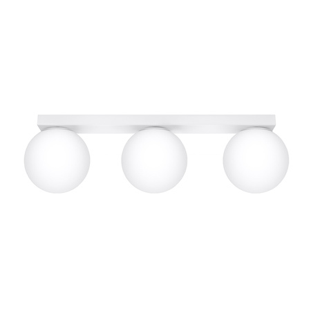 Lampa Sufitowa Listwa Oświetleniowa 3x G9 Kula Biała Nowoczesna Yoli Sollux