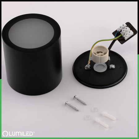 Oprawa Natynkowa Tuba Lampa Ogrodowa Zewnętrzna GU10 LED IP54 Okrągła 95mm RONDE LUMILED