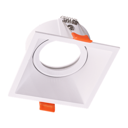 Oprawa HALOGENOWA Podtynkowa Podbitka Sufitowa GU10 Kwadratowa Ruchoma IP20 Biała Milagro