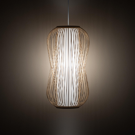 Lampa Sufitowa Wisząca E27 Biała Skandynawska PUKET L 11162 Nowodvorski