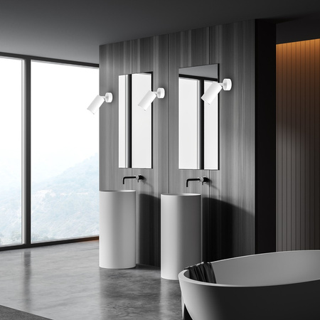 Lampa Ścienna Kinkiet HUDSON Biała 1xGU10 Milagro