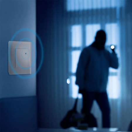 Czujnik Ruchu Mikrofalowy 180° IP20 BIAŁY Dopuszkowy Ścienny Nastawny V-TAC