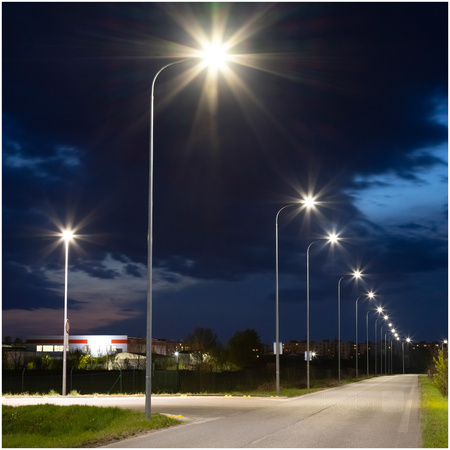 Lampa Uliczna LED Przemysłowa Oprawa Drogowa 150W 20250lm 4000K Neutralna IP66 IK08 Szara Vespa Kobi
