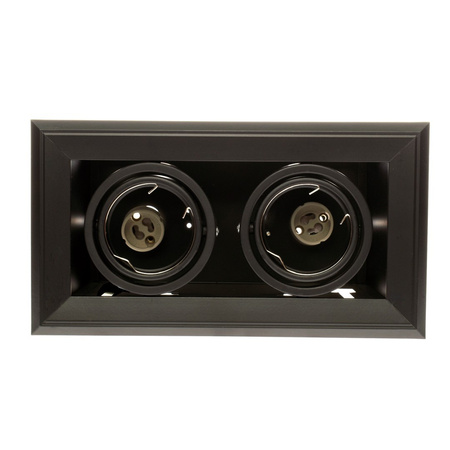 Oprawa Podtynkowa Halogenowa BLOCCO Czarna 2xGU10 LED Milagro