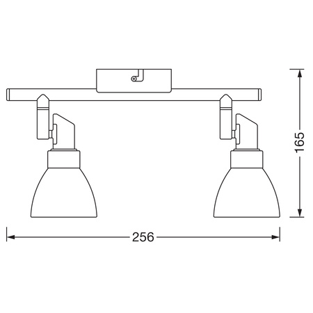 Lampa Sufitowa Ścienna Kinkiet Reflektor 2xG9 1.9W 400lm 2700K Ciepła SPOT LEDVANCE