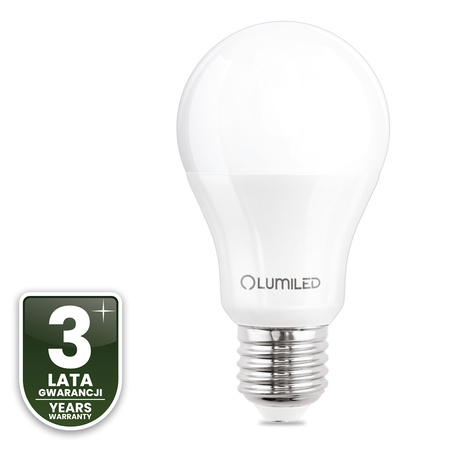 Żarówka LED E27 A60 10W = 75W 1100lm 4000K Neutralna 260° LUMILED