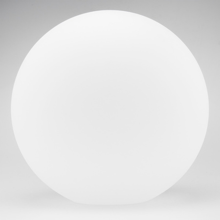 Lampa Ogrodowa Wbijana Zewnętrzna E27 Biała KULA Świetlna 35cm 230V