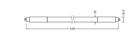 Świetlówka LED G5 T5 7W = 14W 1000lm 4000K Neutralna 190° 55cm LED TUBE HF Osram