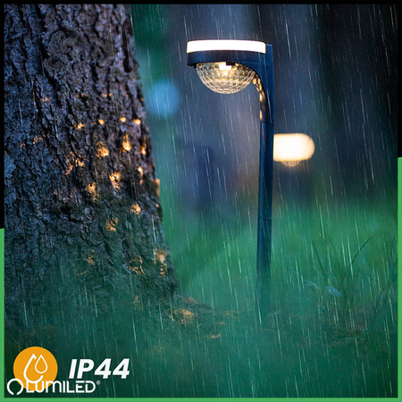 2x Lampa Solarna Ogrodowa LED LILA Wbijana Zewnętrzna Dekoracyjna 3000K LUMILED