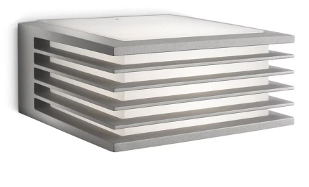 Kinkiet Ogrodowy Lampa Elewacyjna Zewnętrzna E27 IP44 Szara Shades Philips