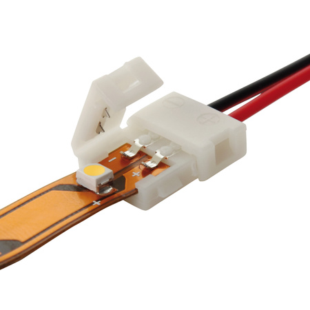 20x Złączka do Taśmy Jednostronna z Przewodem LED Spinka 2PIN 1.2cm 12V CONNECTOR Kanlux