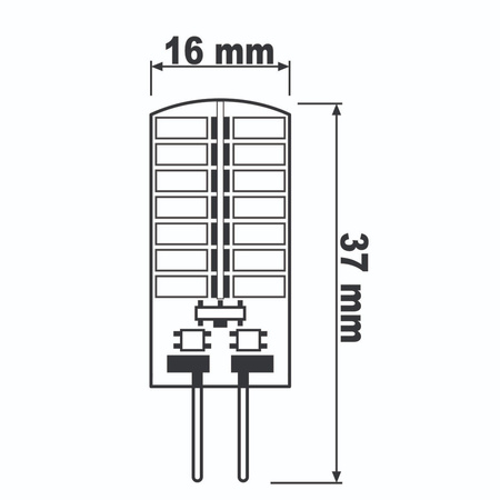 6x Żarówka LED G4 KAPSUŁKA 4W = 30W 380lm LUMILED Neutralna 4000K