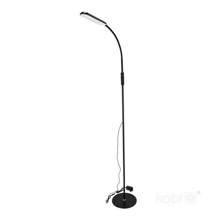 Lampa Stojąca Podłogowa LED 10W 400lm CCT 180° Czarna Telio Kobi