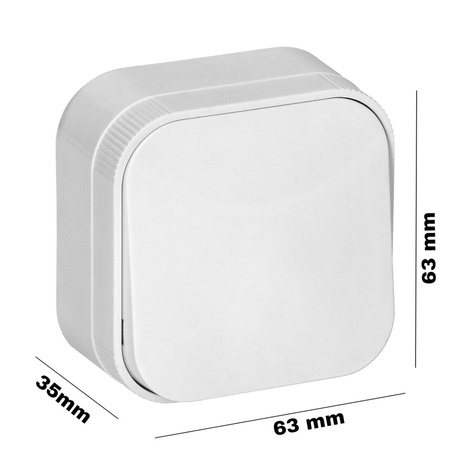 Łącznik Włącznik ToDo JEDNOBIEGUNOWY Natynkowy IP20 ORNO BIAŁY