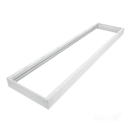 Ramka Natynkowa 63mm do Panelu LED 30x120cm Klik Biała Kobi