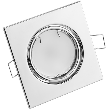 Oprawa Halogenowa Podtynkowa Ruchoma Kwadrat PICTOR Chrom Blacha MR16 GU10 LUMILED