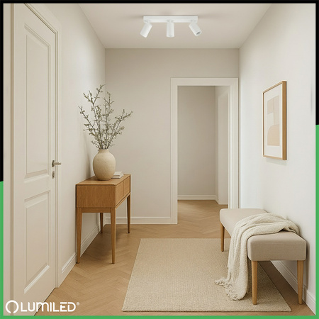 Lampa Sufitowa SPOT TUBA Reflektor Oprawa Halogenowa 3x GU10 TABULA LUMILED