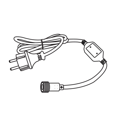 Przewód Przyłączeniowy z Zasilaczem do Węży Świetlnych 230V IP65 GIVRO Kanlux